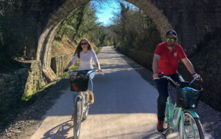 Randonnées en vélo électrique, dégustation de vins & pique-nique ardéchois