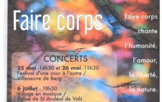 Concert Chœur Ebullition - Faire Corps à Lussas