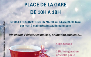 Affiche marché noël St Paul le Jeune