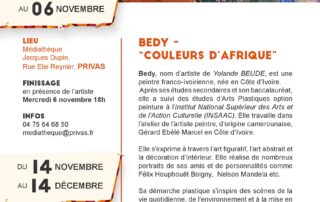 Exposition « Couleurs d'Afrique »  à Villeneuve de Berg