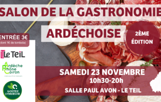 Le Salon de la Gastronomie Ardéchoise – 2ème Edition