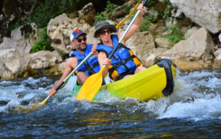 Canoeing from Vallon to St Martin d’Ardèche – 8 + 24 km / 2 days with La Petite Mer