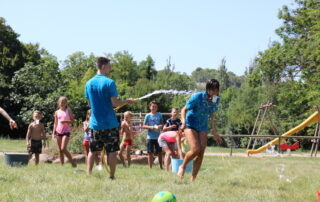 Camping les Arches à St Jean le Centenier - Jeux d'eau