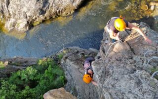 Via ferrata du pont du Diable avec la Base canyon de la Besorgues