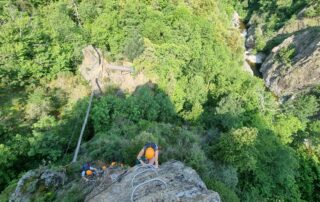 Via ferrata du pont du Diable avec la Base canyon de la Besorgues