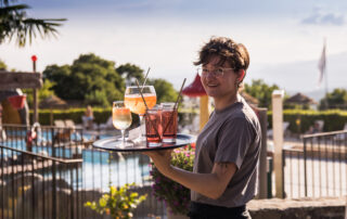 Restaurant au Camping les Charmilles à Darbres