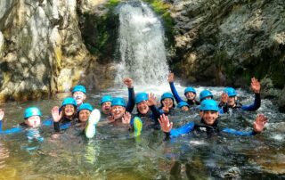 Canyoning débutants en famille