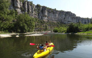 Family canoeing in the evening - from 3 years old with Kayacorde