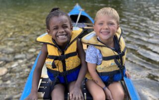 Kayacorde descente canoë pour enfants moins de 7 ans