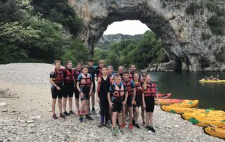 Kayacorde accueil scolaire encadrement canoë pont d’Arc